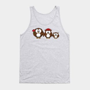 owl family Tank Top